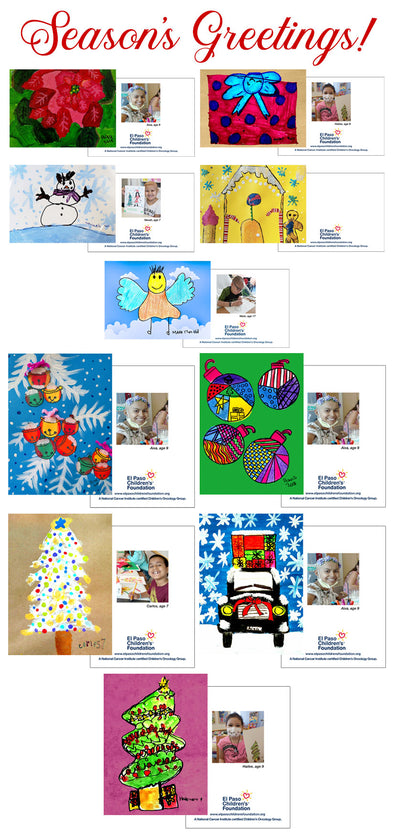 Holiday Greeting Cards Featuring Festive Artwork Created by EPCH Patients
